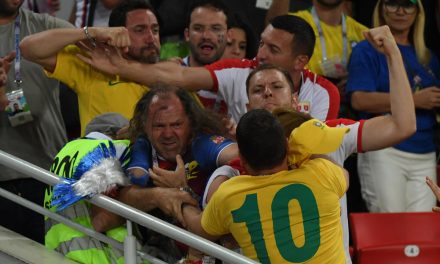 Szerb és brazil szurkolók verekedtek össze a meccs alatt