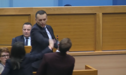 Arcon csapott egy ellenzéki képviselőt a boszniai Szerb Köztársaság belügyminisztere (Videó)