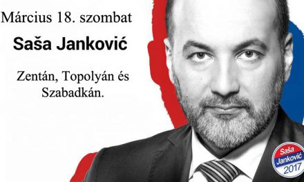 Szombaton Észak-Bácskában kampányol Saša Janković