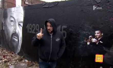 Lagzi Lajcsi és a Tv2 graffitivel becstelenítették meg Bud Spencer falát