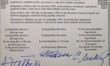 A Daytoni békeszerződés eredeti példányát árulta egy boszniai férfi