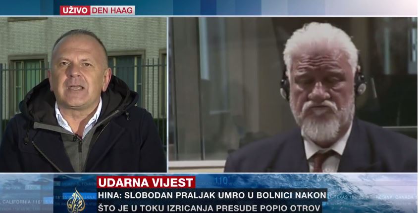 111 év börtön a hat horvát vádlottnak, a mérget ivó Praljak meghalt