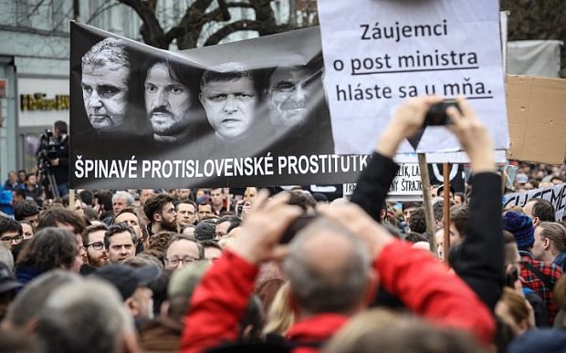 Újságíró-gyilkosság – Ismét több szlovákiai városban tüntettek