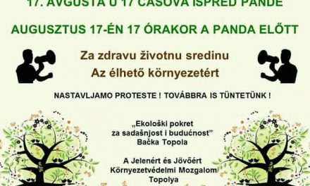 Topolya: Pénteken ismét tüntetés az élhető környezetért