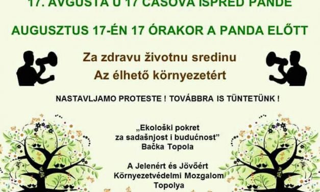 Topolya: Pénteken ismét tüntetés az élhető környezetért