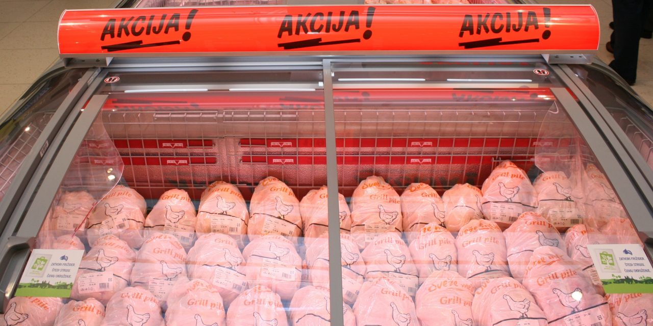 A Lidl akciós csirkéjét a piacokon árulják Szerbia-szerte
