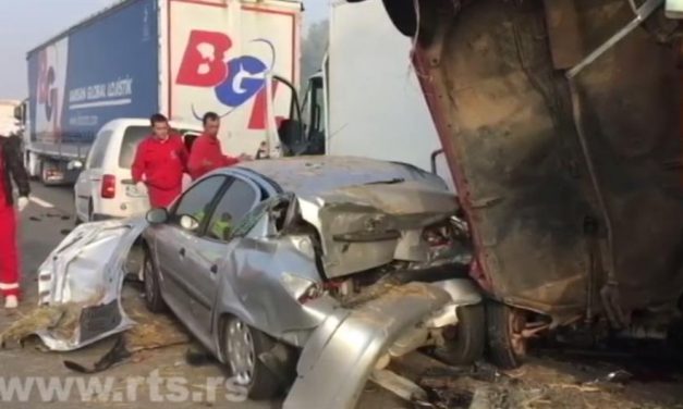 Hat halott, több mint húsz sérült a szerbiai autópályán történt balesetekben