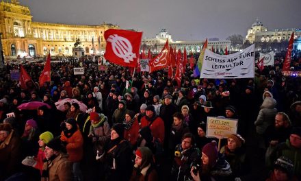 A kormány ellen tüntettek Bécsben