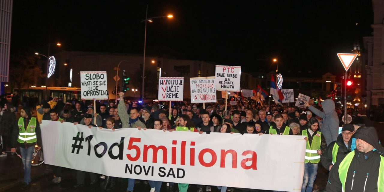 1 az 5 millióból: Pénteken harmadszor tüntetnek Újvidéken
