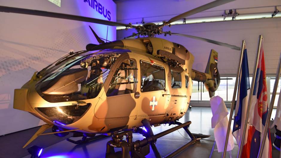 Megérkezett az első Airbus helikopter a Szerb Hadsereghez