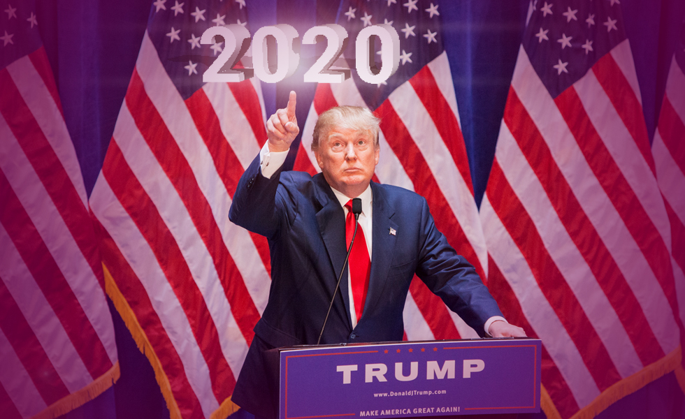 Donald Trump a 2020-as elnökválasztáson újra indul az elnökségért