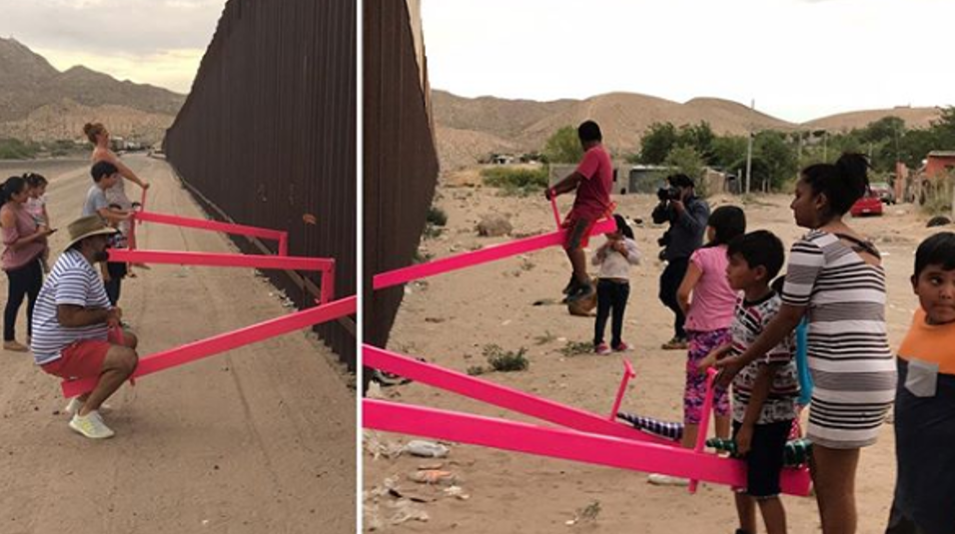 Lebontották az amerikai-mexikói határkerítésen átnyúló mérleghintákat