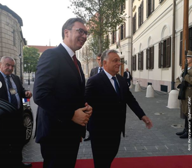 Aleksandar Vučićot, valamint a cseh és a szlovák miniszterelnököt fogadta Orbán Viktor