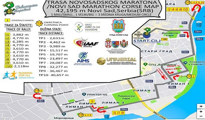 Vasárnap rendezik a 27. Újvidéki Maratont