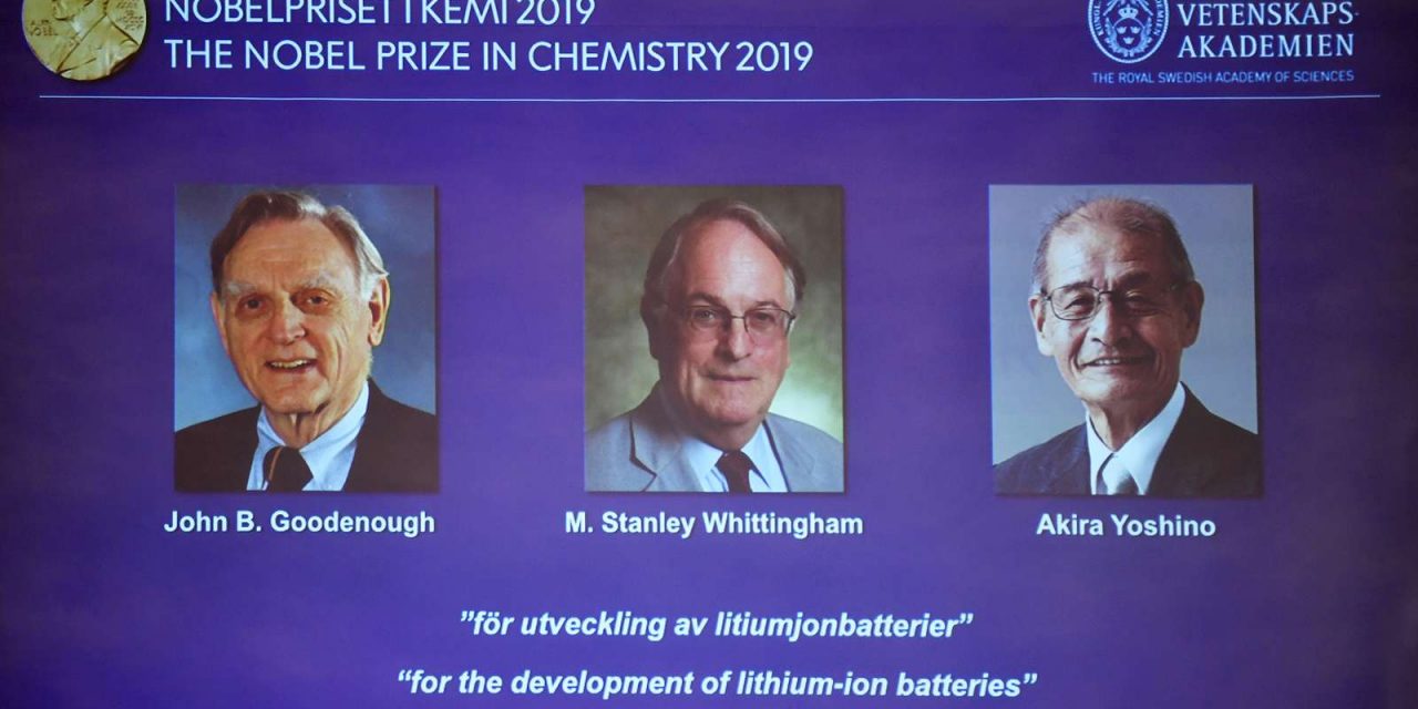A lítiumion-akkumulátor kifejlesztéséért hárman kapják a kémiai Nobel-díjat