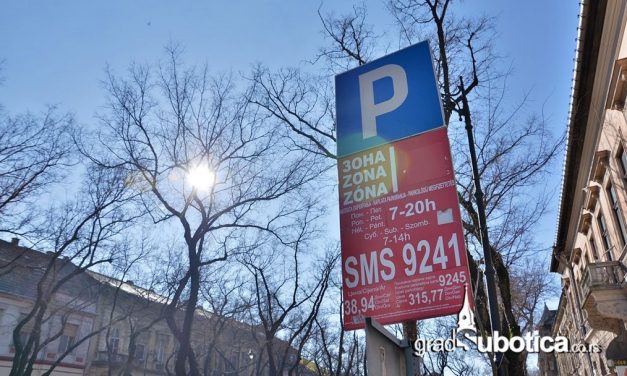 Novembertől Szabadkán hosszabb ideig kell fizetni a parkolásért