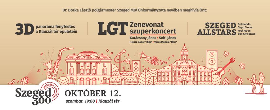 LGT-legendák zenélnek a szegedi Széchenyi téren