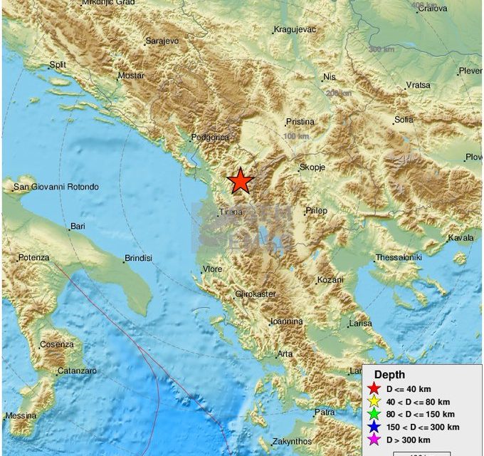 Földrengés rázta meg Albániát, Montenegróban is érezték