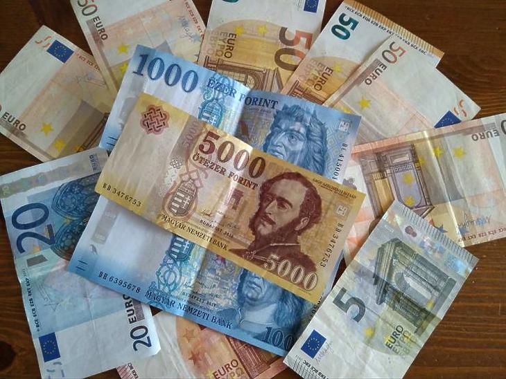 Történelmi mélypontra gyengült a forint az euróval szemben