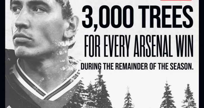 Minden győzelem után háromezer fát ültettet az Arsenal védője