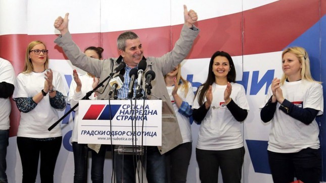 Szabadkán is fölényes győzelmet aratott a Szerb Haladó Párt