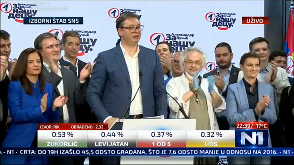 Vučić: Minden eddiginél nagyobb támogatást kapott a Szerb Haladó Párt
