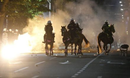 Belügyminisztérium: Nem pusztultak el rendőrségi kutyák és lovak a könnygáztól
