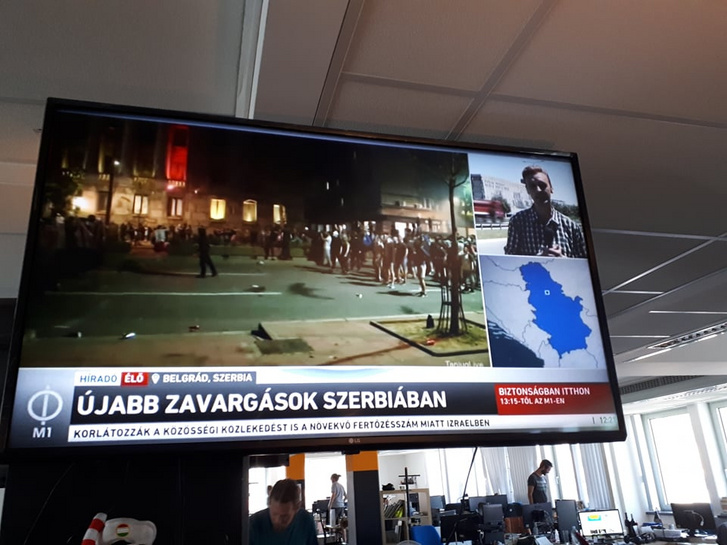 Az M1 híradójában Szerbia véletlenül visszakapta Koszovót