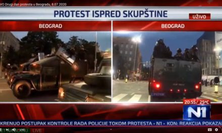 Zavargások Belgrádban (Élő videó)