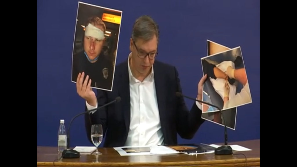 Vučić: Аz elmúlt évek legbrutálisabb erőszakos cselekedetének voltunk tanúi