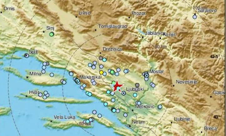 Földrengés rázta meg Boszniát