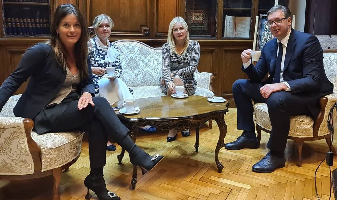 Vučić új főtitkárával teázott