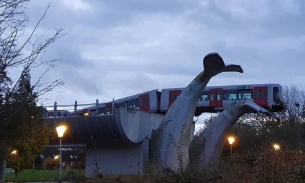 Egy bálnauszony szobor mentett meg egy kisiklott holland metrókocsit a katasztrófától