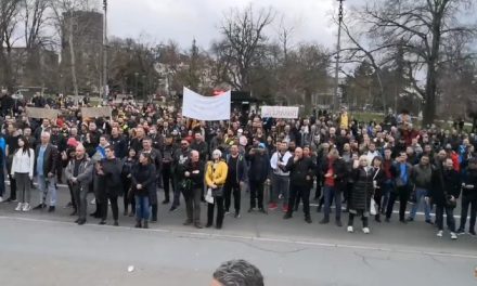 Zenészek és vállalkozók tüntettek a szerb parlament előtt