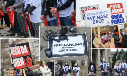 Tovább tiltakoznak a szerbiai freelancerek