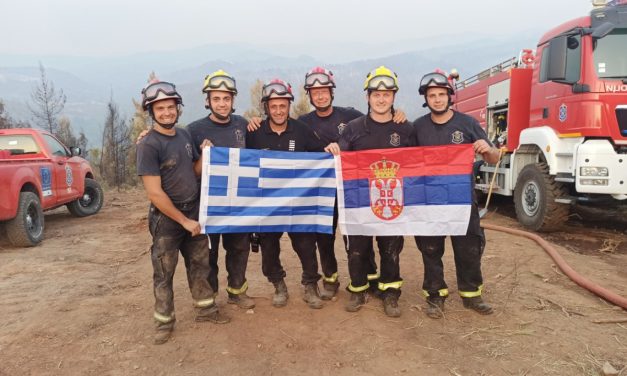 Tovább segítik görög kollégáikat a szerbiai tűzoltók