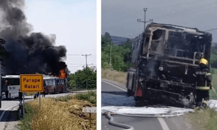 Kiégett a Lasta autóbusza (Fotók+Videók)