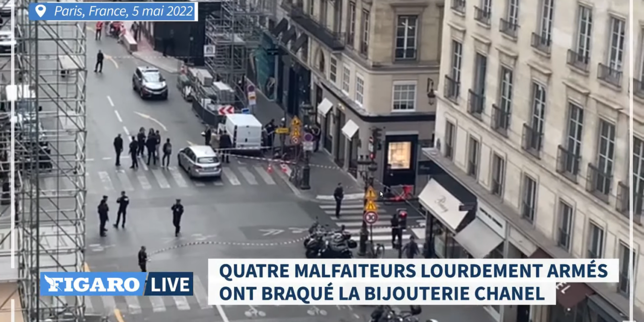 Fényes nappal raboltak ki egy Chanel-üzletet Párizsban (Videó)