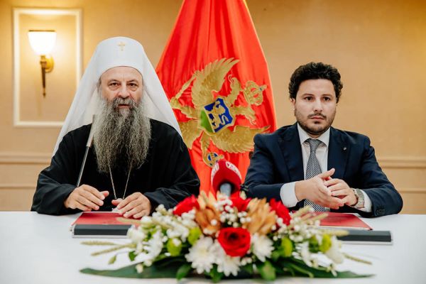 Alapszerződést írt alá a montenegrói kormány és a Szerb Pravoszláv Egyház