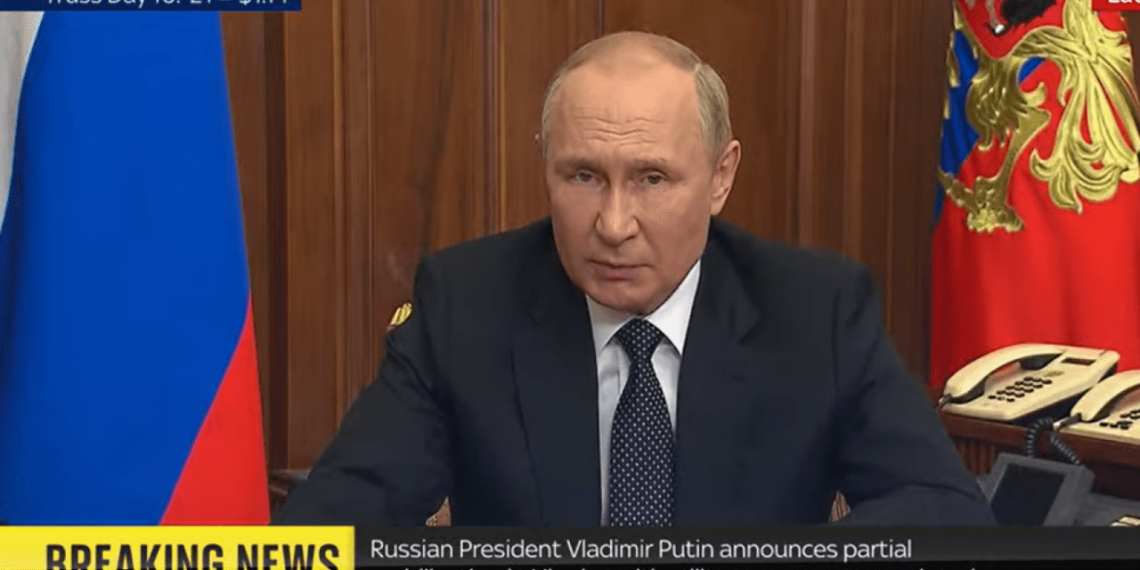 Részleges mozgósítást jelentett be Putyin