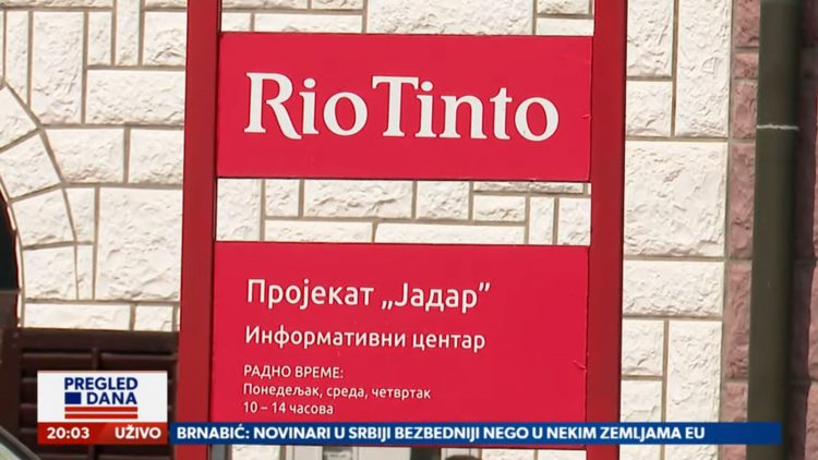 A Rio Tinto nem mondott le a szerbiai projektről