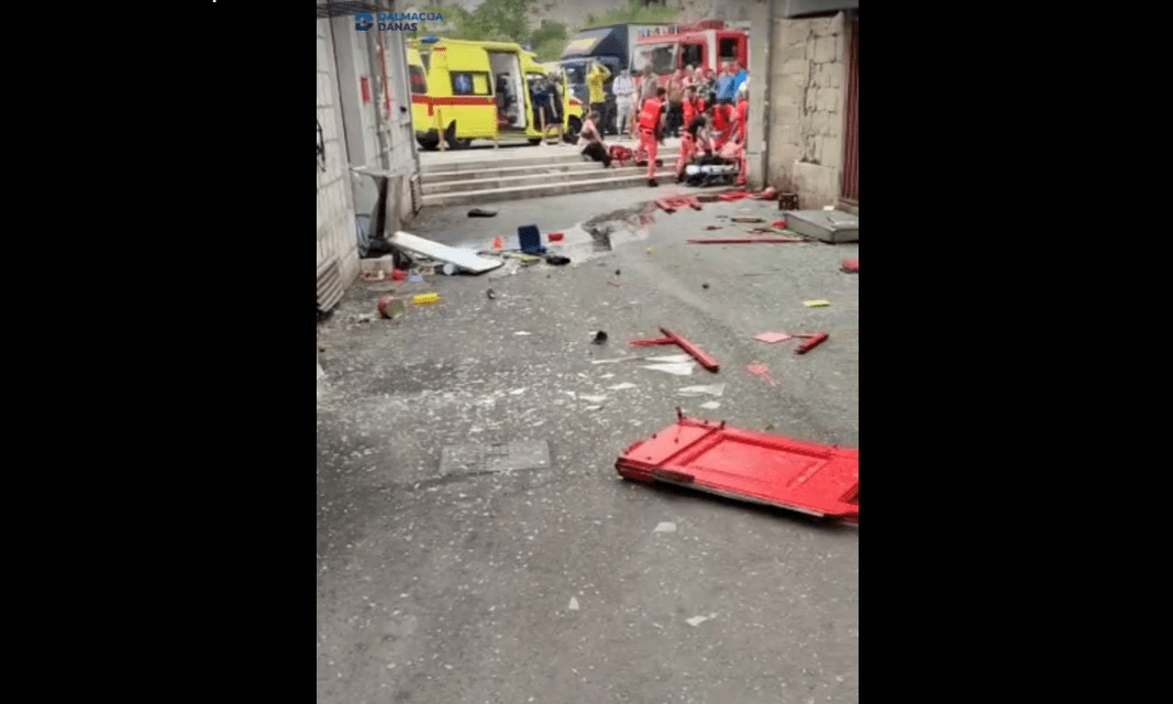 Hatalmas robbanás rázta meg Split városát (Videó)