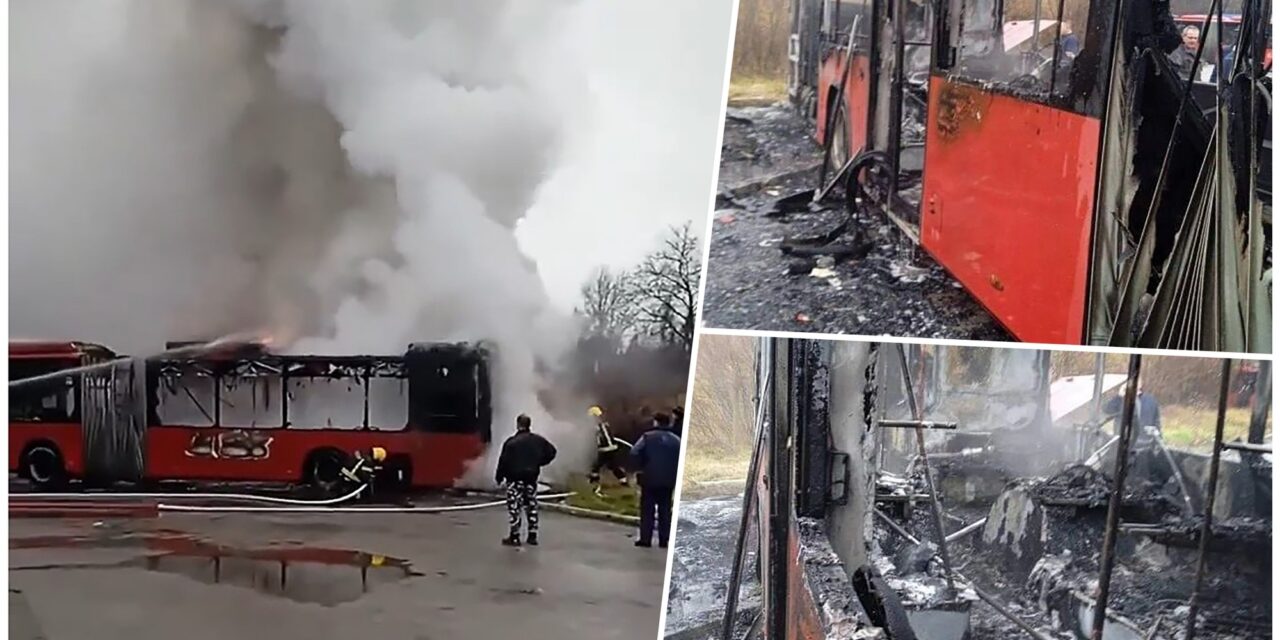Megint kiégett a Lasta vállalat autóbusza (Videóval)