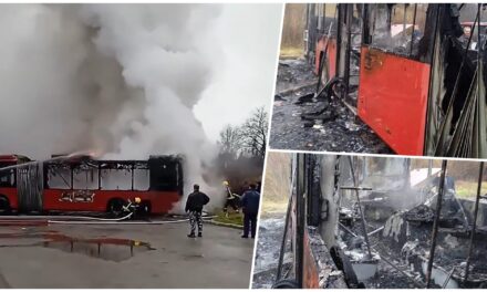 Megint kiégett a Lasta vállalat autóbusza (Videóval)