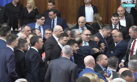 Káosz a parlamentben: lökdösődés, bekiabálás, sértegetések (videó)