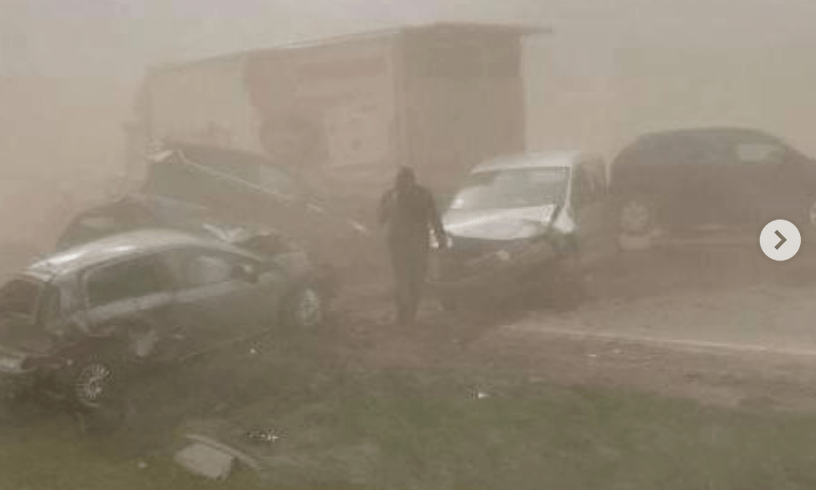 Szabadka közelében (is) tömegkarambolt okozott a porvihar