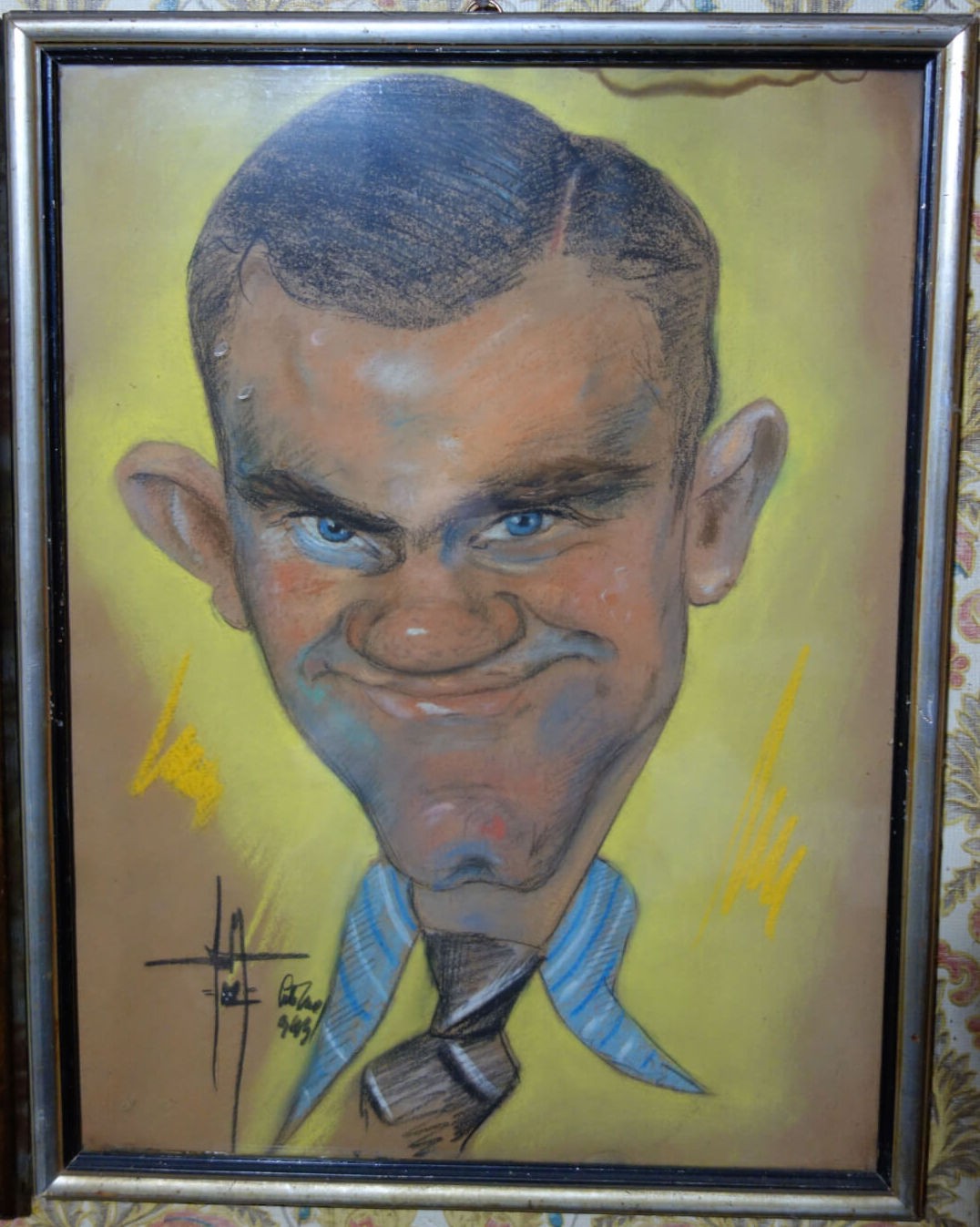 Gatto Neró (Wittmann Rezső) karikatúrája Riesz Gyuláról