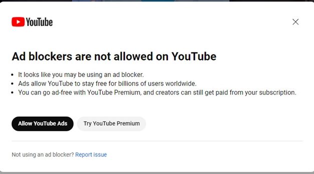 Vasszigor jön a YouTube-nál: Addig nem indulnak majd el a videók, amíg ki nem kapcsoljuk a reklámblokkolót