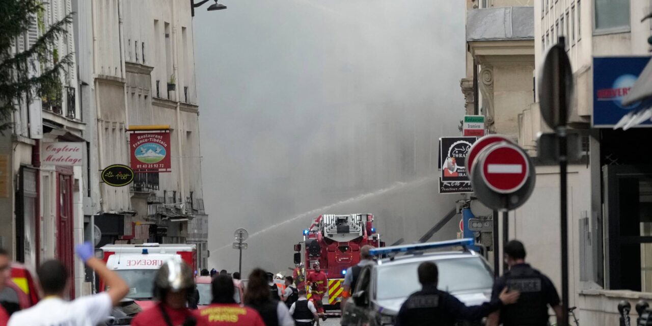 Robbanás történt Párizsban egy belvárosi épületben