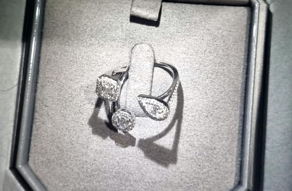Egy több mint nyolcezer eurós gyémántgyűrűt foglaltak le a belgrádi repülőtéren